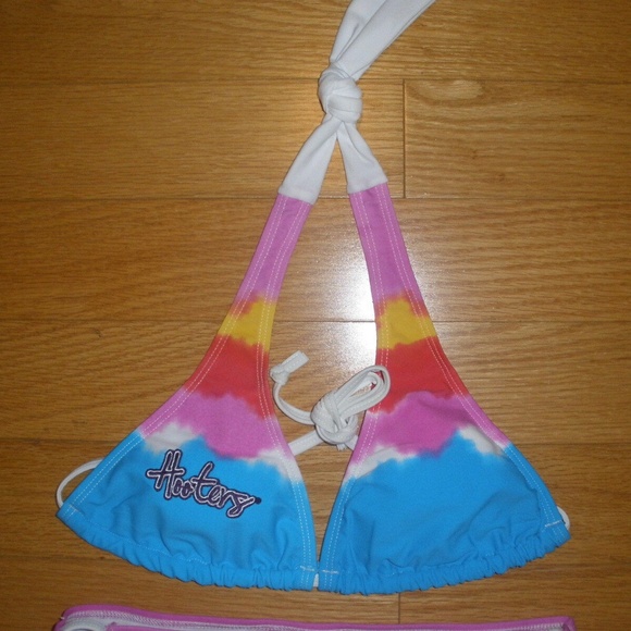 NEW HOOTERS TYE DYE STRING BIKINI SMALL 1 SPOT - Picture 3 of 5